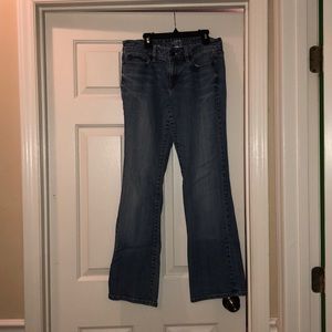 women’s loft boot cut curvy jeans